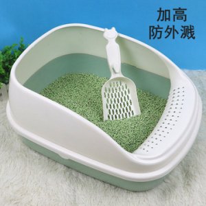 雙層防外濺半封閉式除臭貓砂盤OEM代加工
