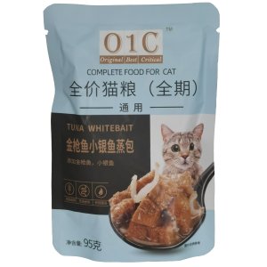 O1C全價(jià)貓糧金槍魚小銀魚蒸包（全期）