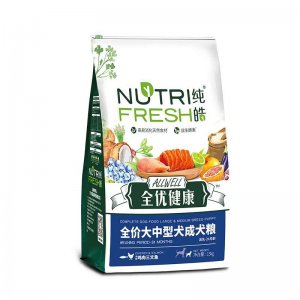 純皓狗糧大中型犬成犬狗糧全優健康犬糧13kg