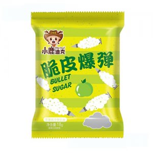 華之杰小鹿迪克脆皮爆彈蘋果味子彈軟糖18g