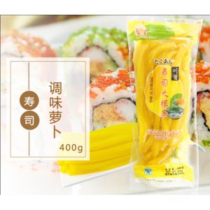 400g長源壽司蘿卜條提味大根條紫菜包飯材料飯團(tuán)食材壽司調(diào)味蘿卜