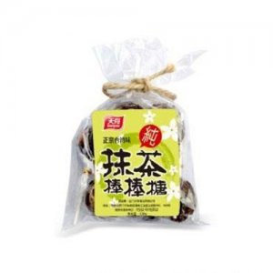 天有扎花抹茶棒棒糖