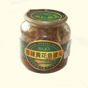海上魚鄉香辣黃花魚罐頭190g