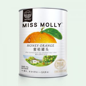 莫莉果園鐵罐蜜桔罐頭
