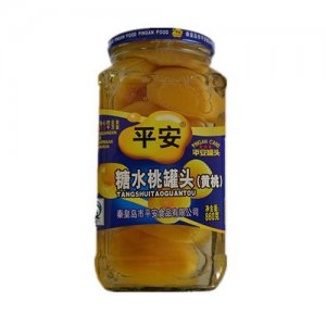 平安糖水桃罐頭（黃桃）860g