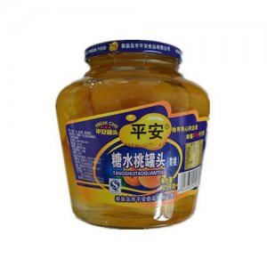 平安糖水桃罐頭（黃桃）1.25千克