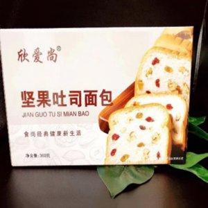 欣愛尚堅果吐司面包箱裝360g