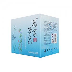 萬家清泉礦泉水箱裝360mlx12瓶