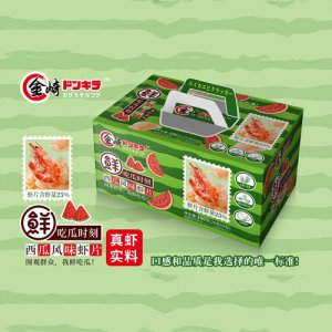 金崎蝦片西瓜風味箱裝25克x4包