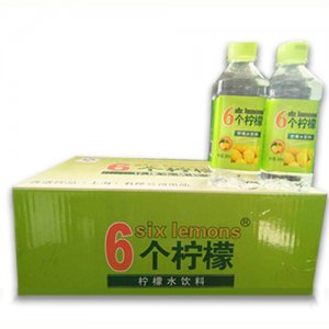 6個檸檬檸檬水飲料箱裝