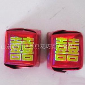 京花疊角雙喜巧克力