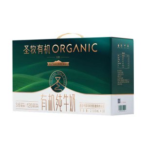蒙牛圣牧有機純牛奶250mlx10盒