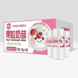 益寶健果粒奶昔風味蛋白飲料箱裝430gx15瓶