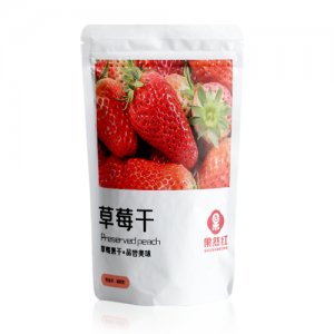 果然紅草莓干100g