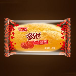 益卡菲多滋紅棗蛋糕稱重