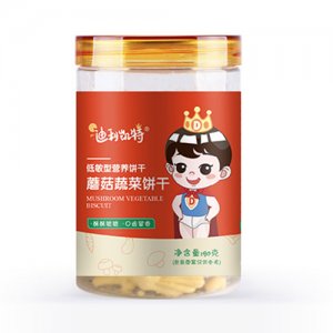 迪利凱特蘑菇蔬菜餅干90g