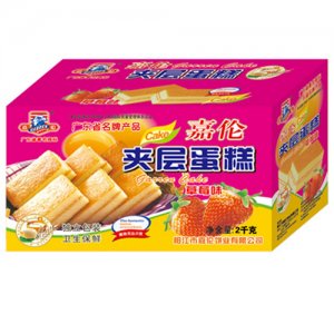 嘉倫夾層蛋糕（草莓味）2Kg