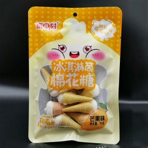 富食村冰淇淋筒棉花糖芒果味90g