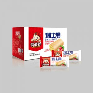 俏麥郎瑞士卷草莓味箱裝