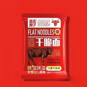 善品娘子干脆面川辣牛肉味52克袋裝