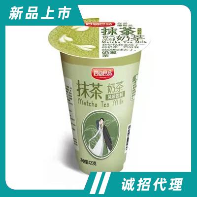 恩海抹茶奶茶風味飲料杯裝奶茶420克
