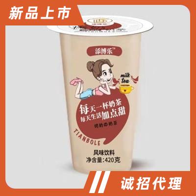 恩海添博樂烤奶奶茶風味飲料杯裝奶茶420克