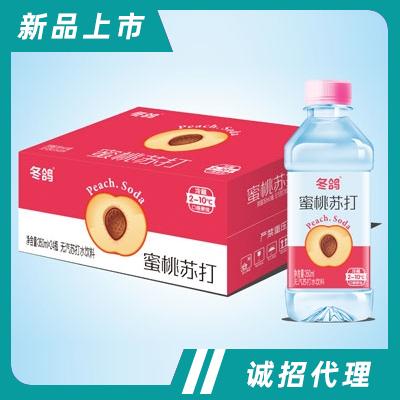冬鴿蜜桃蘇打水飲料350mlX24