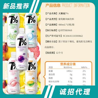 天聚福7%葡萄糖風味飲料系列480ml