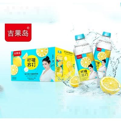 吉果島檸檬蘇打無汽蘇打果味飲料350ml×24