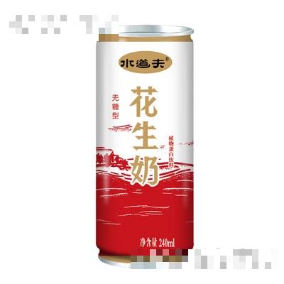 水道夫無糖型花生奶植物蛋白飲料240ml