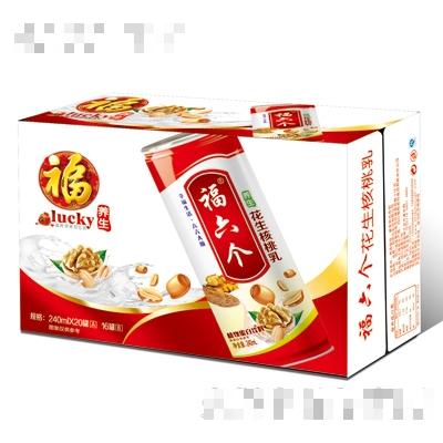 福六個養(yǎng)生花生核桃乳高罐（紅箱）