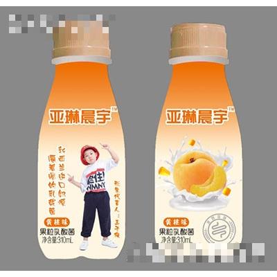 亞琳晨宇果粒酸奶黃桃味310ml