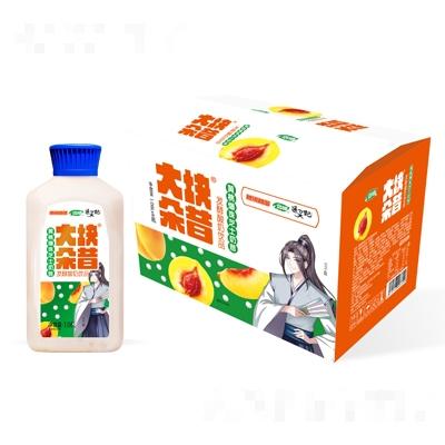 浩明大塊朵昔黃桃爆珠西米露發酵酸奶飲品1.08L