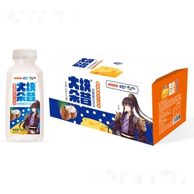 浩明大塊朵昔椰果爆珠芝士奶昔發酵酸奶飲品350ml