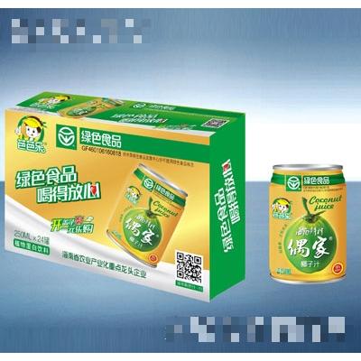 芭芭樂·綠色食品偶家椰子汁250mlX24