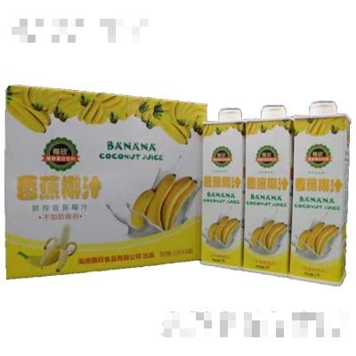 椰欣香蕉椰汁1Lx6瓶