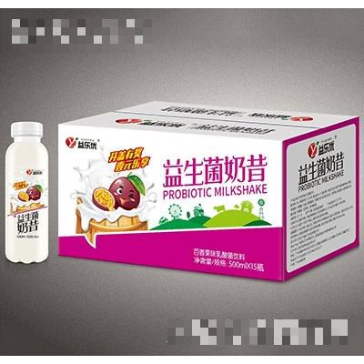 益樂(lè)優(yōu)益生菌奶昔百香果味乳酸菌飲料