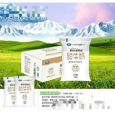 祁牧冰川牧場甜牛奶1×16袋×180g