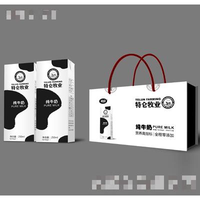 250ml圣合特侖牧業純牛奶
