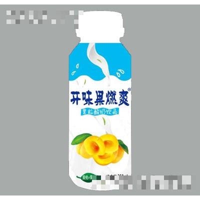 開味果燃爽果粒酸奶飲品（黃桃+果粒）