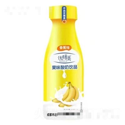 達(dá)利園優(yōu)膳美香蕉味果味酸奶飲品340ml