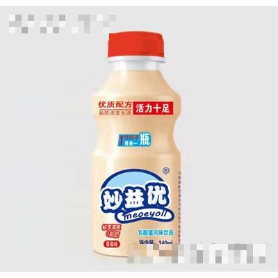 妙益優草莓味乳酸菌飲品340ml