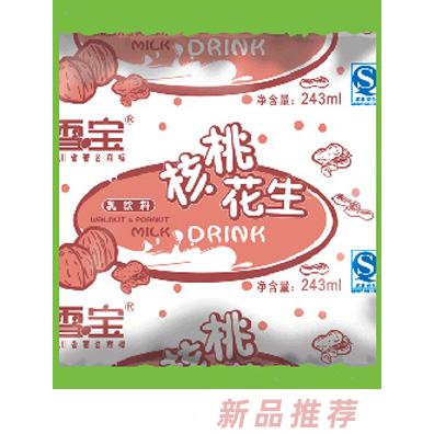 雪寶核桃花生乳243ml
