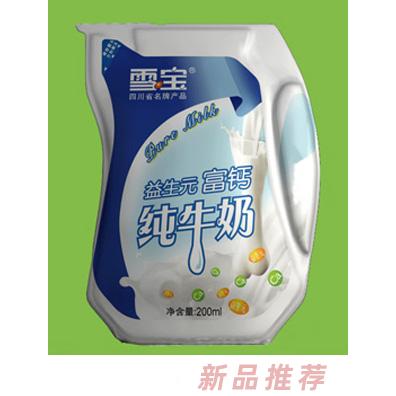 雪寶益生元富鈣純牛奶