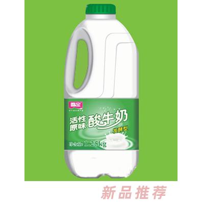 雪寶活性原味酸牛乳
