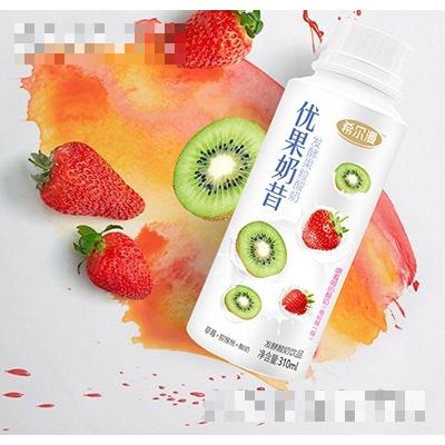 希爾漫優(yōu)果奶昔草莓+獼猴桃酸奶310ml