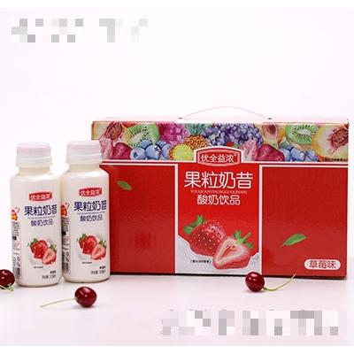優全益濃果粒奶昔草莓味315ml