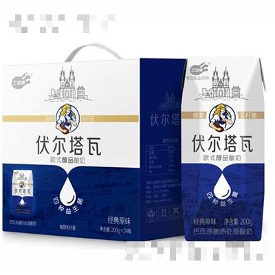 三劍客伏爾塔瓦歐式酵品酸奶200mlx24