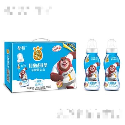 熊出沒兒童成長型乳酸菌飲品原味200mlx24瓶