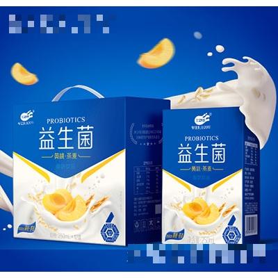 三劍客益生菌黃桃燕麥酸奶250mlx12